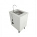 FixtureDisplays® Steel Cabinet Portable Sink Self Contained Hand Wash Station Mobile Sink Water Fountain Water Supply 110V/12V Powered Built-in Pump Water Jugs NOT included 24 X 18 X 30